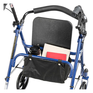 Drive Steel 4 Wheel Rollator with Fold Up Removable Back