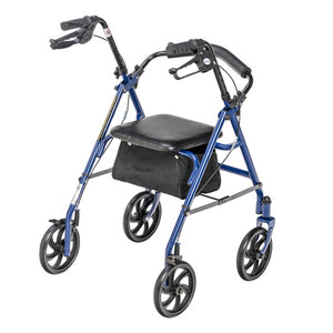 Drive Steel 4 Wheel Rollator with Fold Up Removable Back