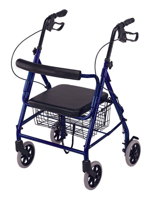 Mabis Ultra Lightweight Hemi Rollator-Titanium