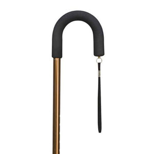 Retractable Ice Tip Cane, Standard Grip, Bronze