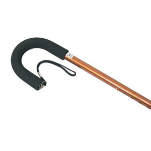 Retractable Ice Tip Cane, Standard Grip, Bronze