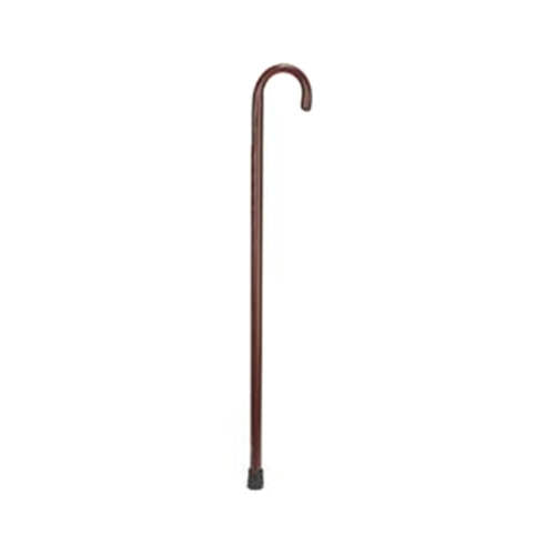 Mabis Traditional Wooden Men's Crook Cane-Walnut