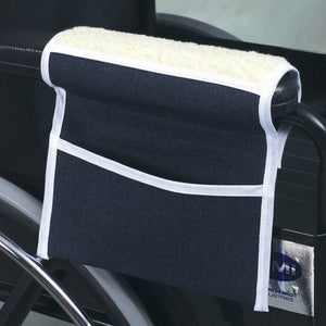 Mabis Fleece Armrests with Pouch, 1 Pair