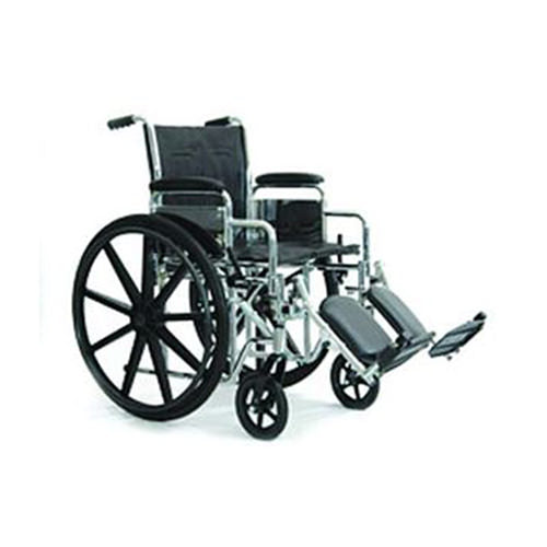 Invacare Supply Group Standard Wheelchair w/ Padded or Swing away Footrests-Padded Footrests