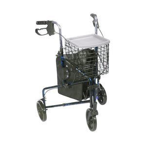 Drive Deluxe 3 Wheel Aluminum Rollator - Front view