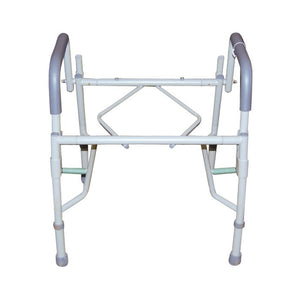 Drive Deluxe Steel Drop-Arm Commode With Padded Seat