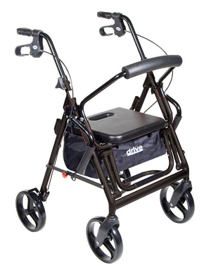 Drive Duet Rollator/Transport Chair - Black