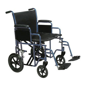 Drive Bariatric Heavy Duty Transport Wheelchair-Red