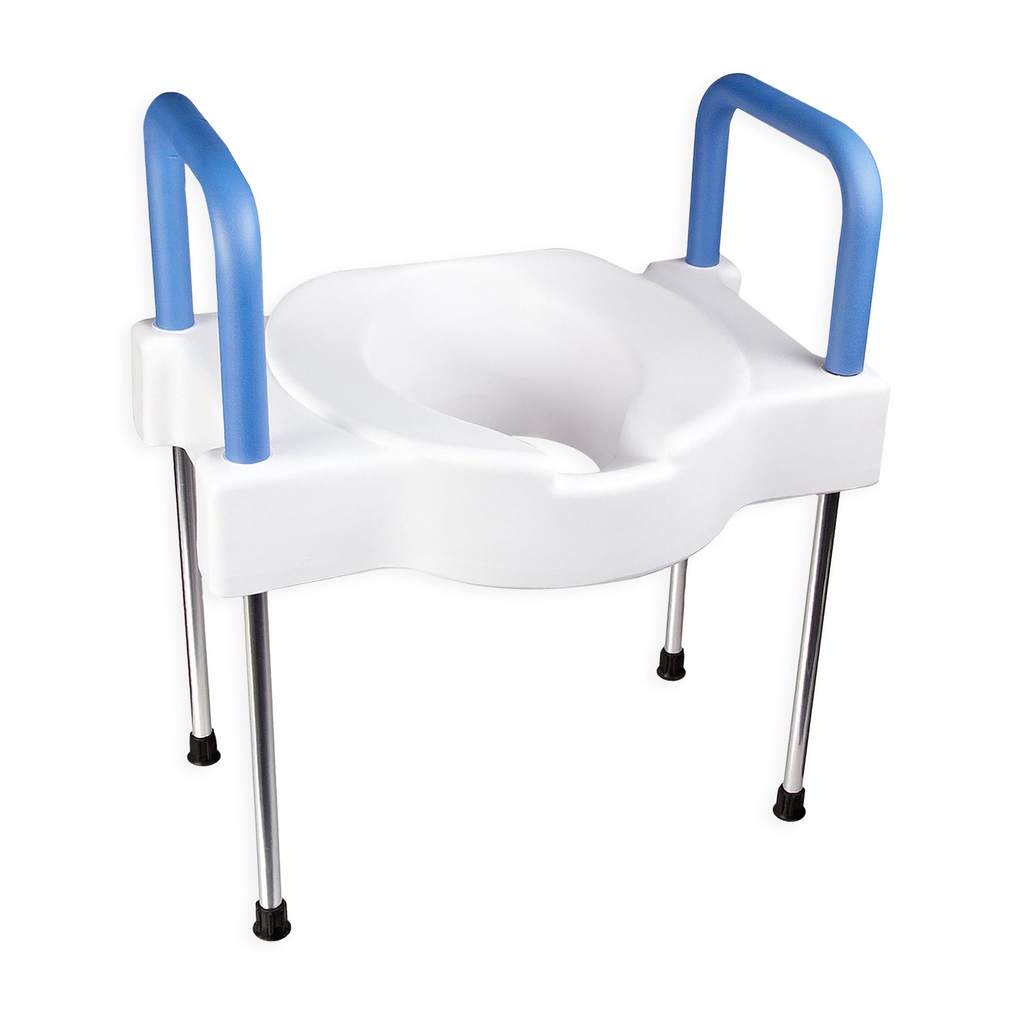 Extra Wide Tall-Ette Elevated Toilet Seat (with or without Legs)-Aluminum Legs