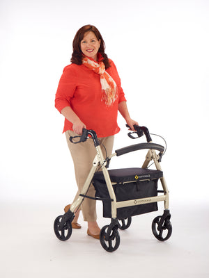Comodita Spazio Extra Wide Heavy Duty Rolling Walker - Life Style
