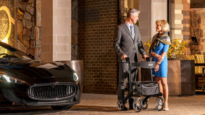 Drive Nitro 4 Wheel Rollator (Carbon Fiber) - Life Style