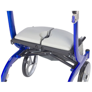 Drive Medical Nitro DLX Rollator, Firm Foam Seat