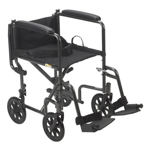 Drive Economy Steel Transport Chair-19"