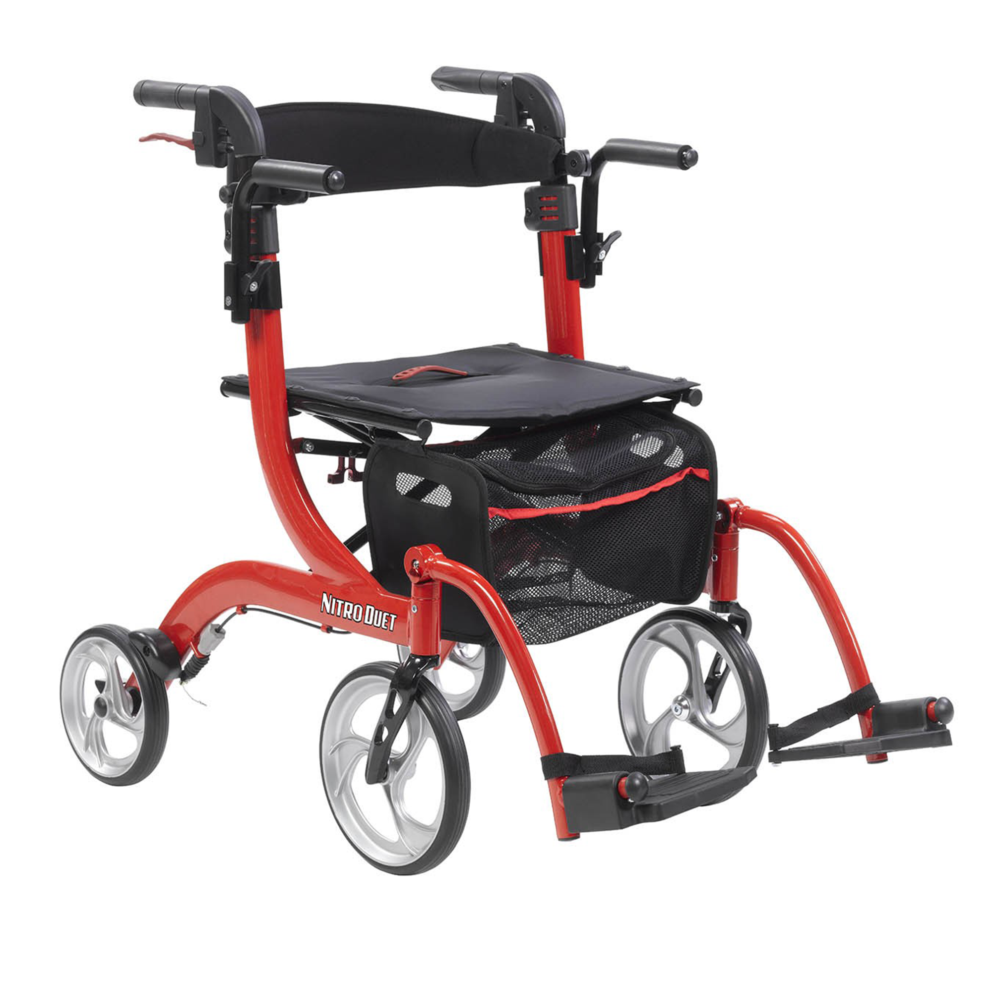Nitro Duet Rollator and Transport Chair - Transport chair position