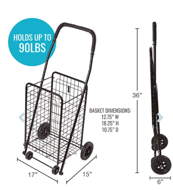 Duro-Med Folding Shopping Cart