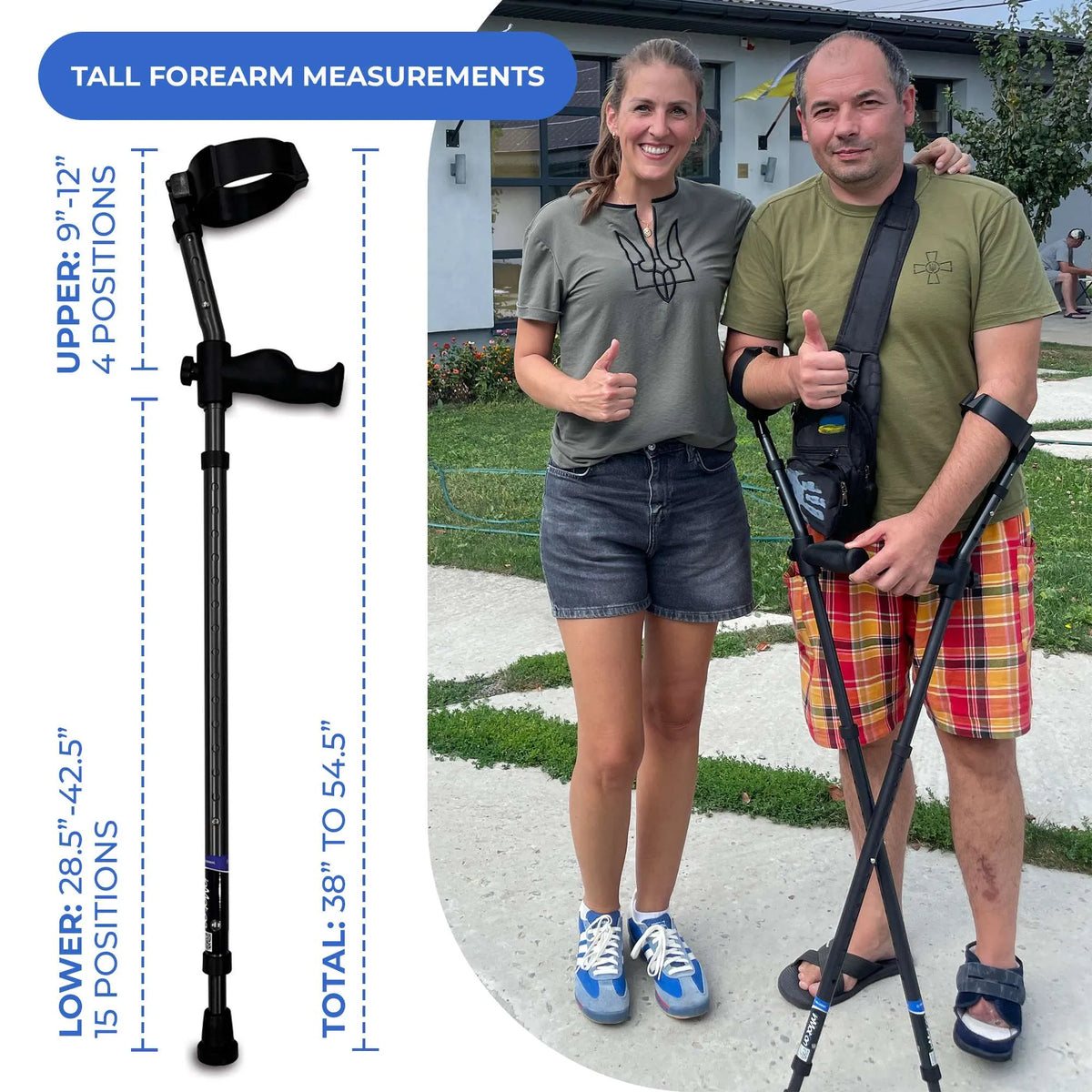Millennial In-Motion Forearm Crutches, 1 Pair