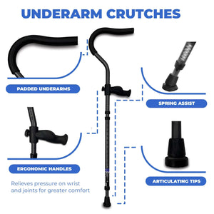 Millennial In-Motion Pro Crutches, 1 Pair