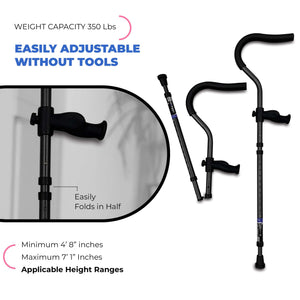 Millennial In-Motion Pro Crutches, 1 Pair