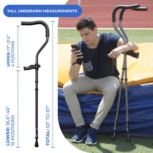 Millennial In-Motion Pro Crutches, 1 Pair