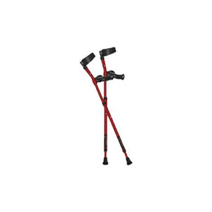 Millennial In-Motion Forearm Crutches, 1 Pair - Red