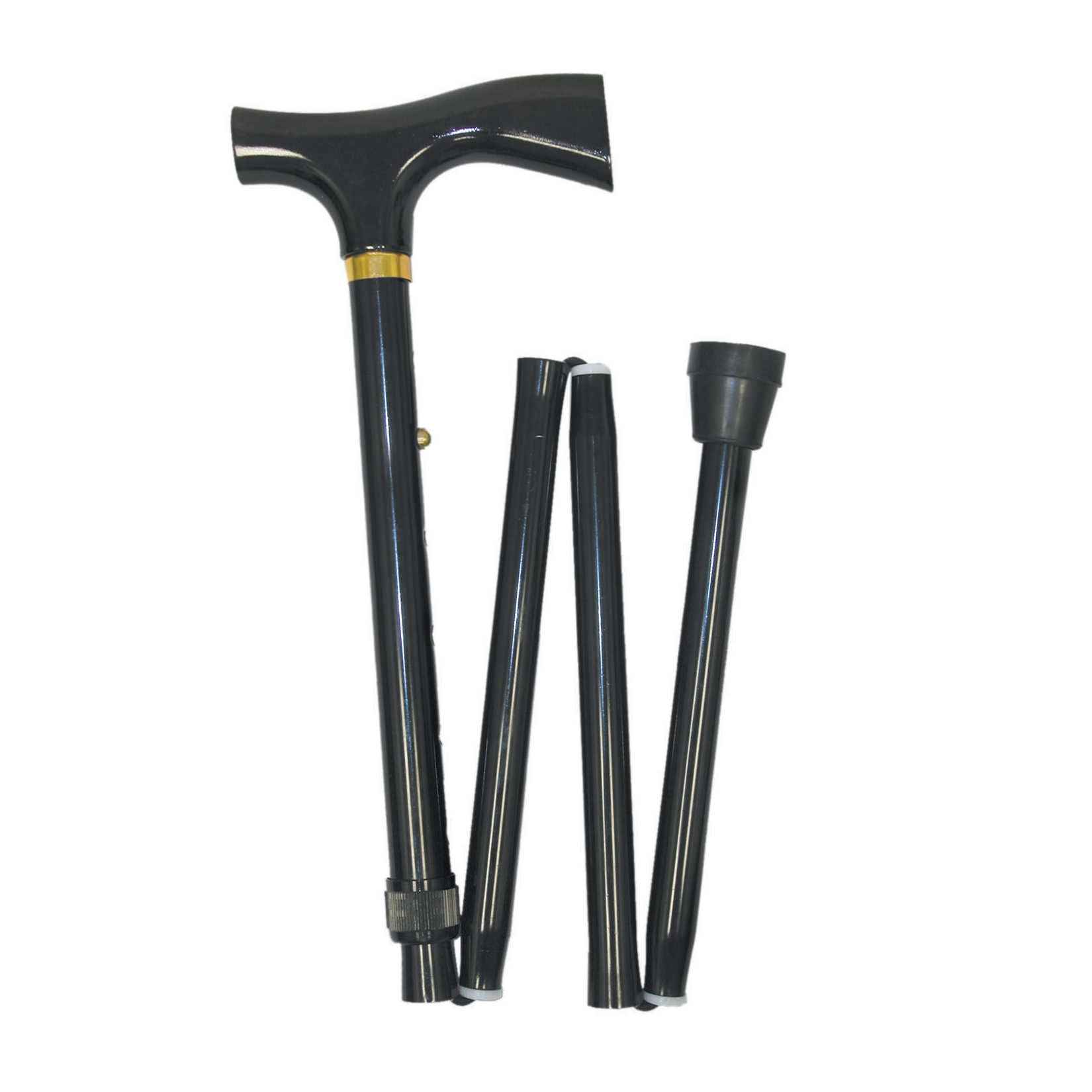 Mabis Adjustable Folding Cane with Derby Handle - Just Walkers