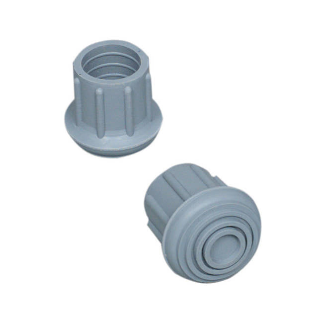 Walker/Cane/Commode Replacement Tips, Gray, #20, 1" 4/Box
