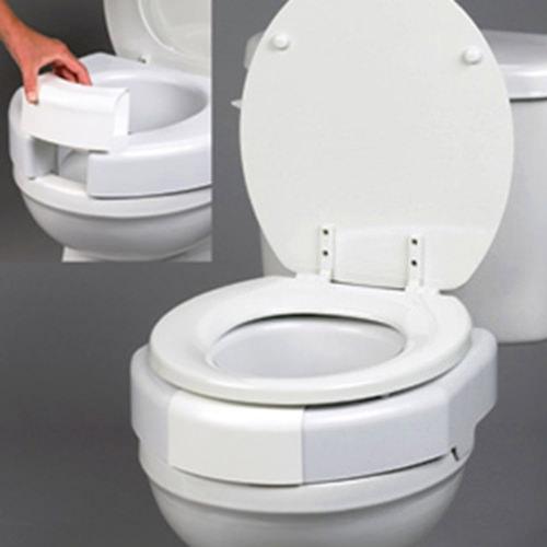 Secure-Bolted Elevated Toilet Seat