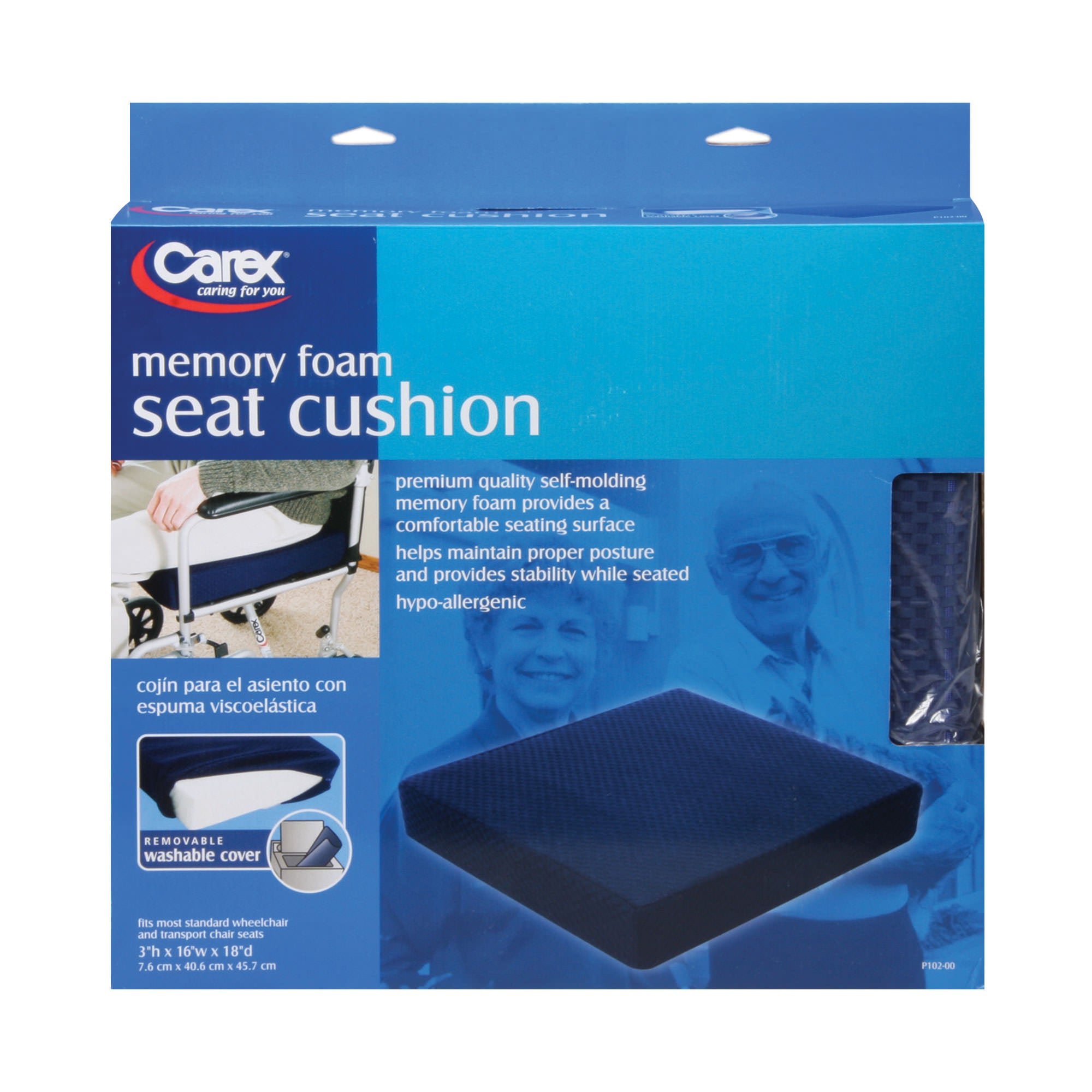 Nova Medical Comfort Seat Cushion - Memory Foam Coccyx Cushion