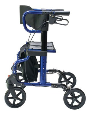 Lumex HybridLX Rollator/Transport Chair-Blue