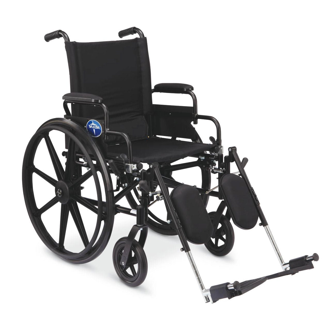 Medline Excel K4 Lightweight Wheelchair-Detachable Footrests