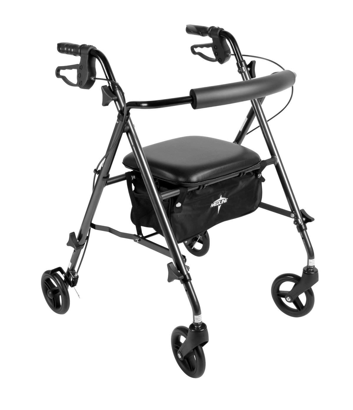 Medline Ultralight Freedom Rollator-Red