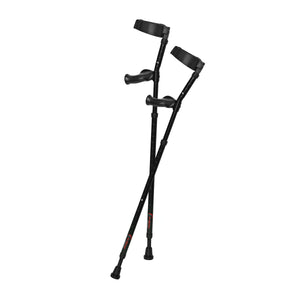 Millennial In-Motion Forearm Crutches, 1 Pair - Black