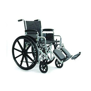 Invacare Supply Group Standard Wheelchair w/ Padded or Swing away Footrests-Swing Away Footrests
