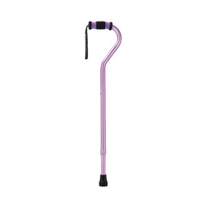 Standard Offset Walking Cane - Adjustable, Aluminum-Purple