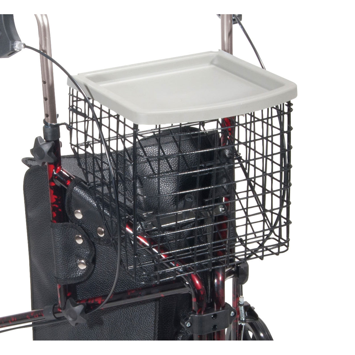 Drive Deluxe 3 Wheel Aluminum Rollator - Close up