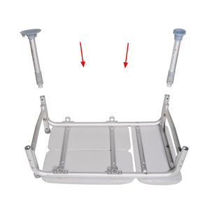 Drive Plastic Transfer Bench with Adjustable Backrest