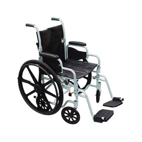 Drive Poly-Fly Transport Chair/Wheelchair-18"