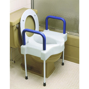 Extra Wide Tall-Ette Elevated Toilet Seat (with or without Legs)-Steel Legs