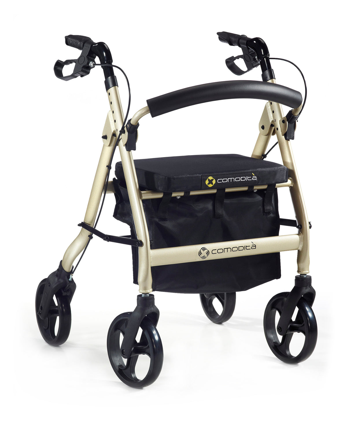 Comodita Prima Heavy Duty Rolling Walker - Champagne