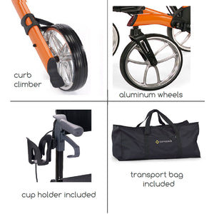 Tipo Classic - Curb Climber, Wheels, Cup holder, Bag