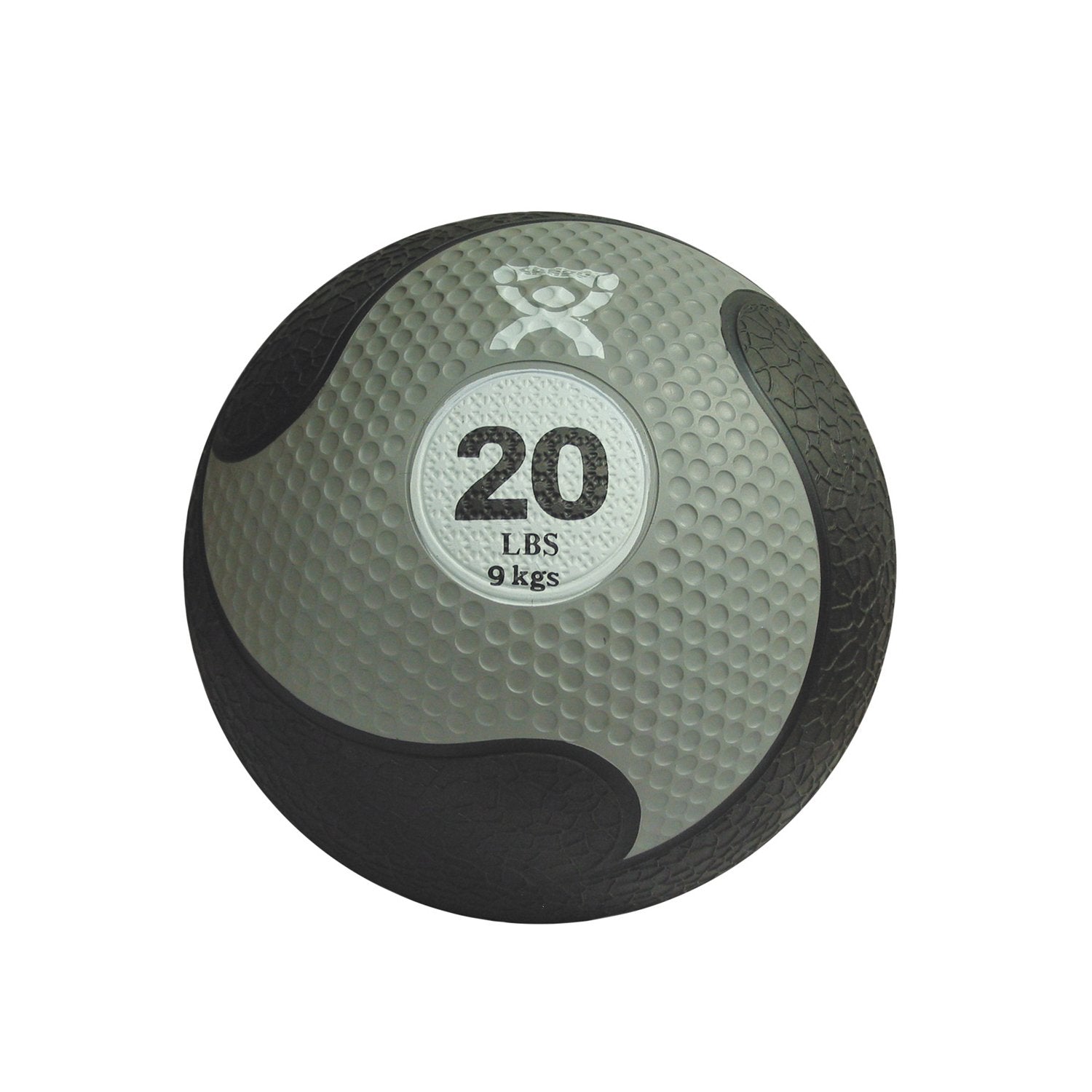 CanDo® Firm Medicine Ball - 11" Diameter - Silver - 20 lb.