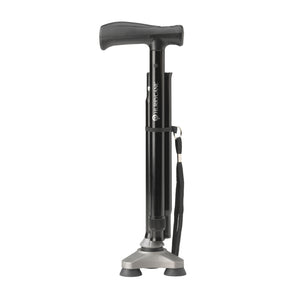 HurryCane Freedom Edition Folding Cane with T Handle-Black