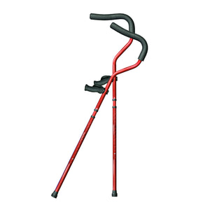 Millennial In-Motion Pro Crutches, 1 Pair - Red