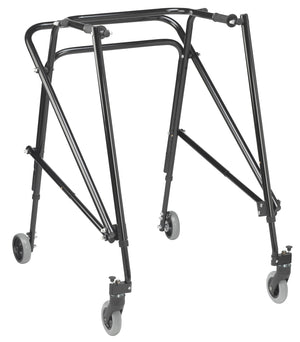 Drive Nimbo Rehab Lightweight Posterior Posture Walker with Seat - Black, Extra Large