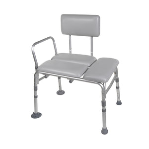 Drive Padded Seat Transfer Bench-Commode Opening