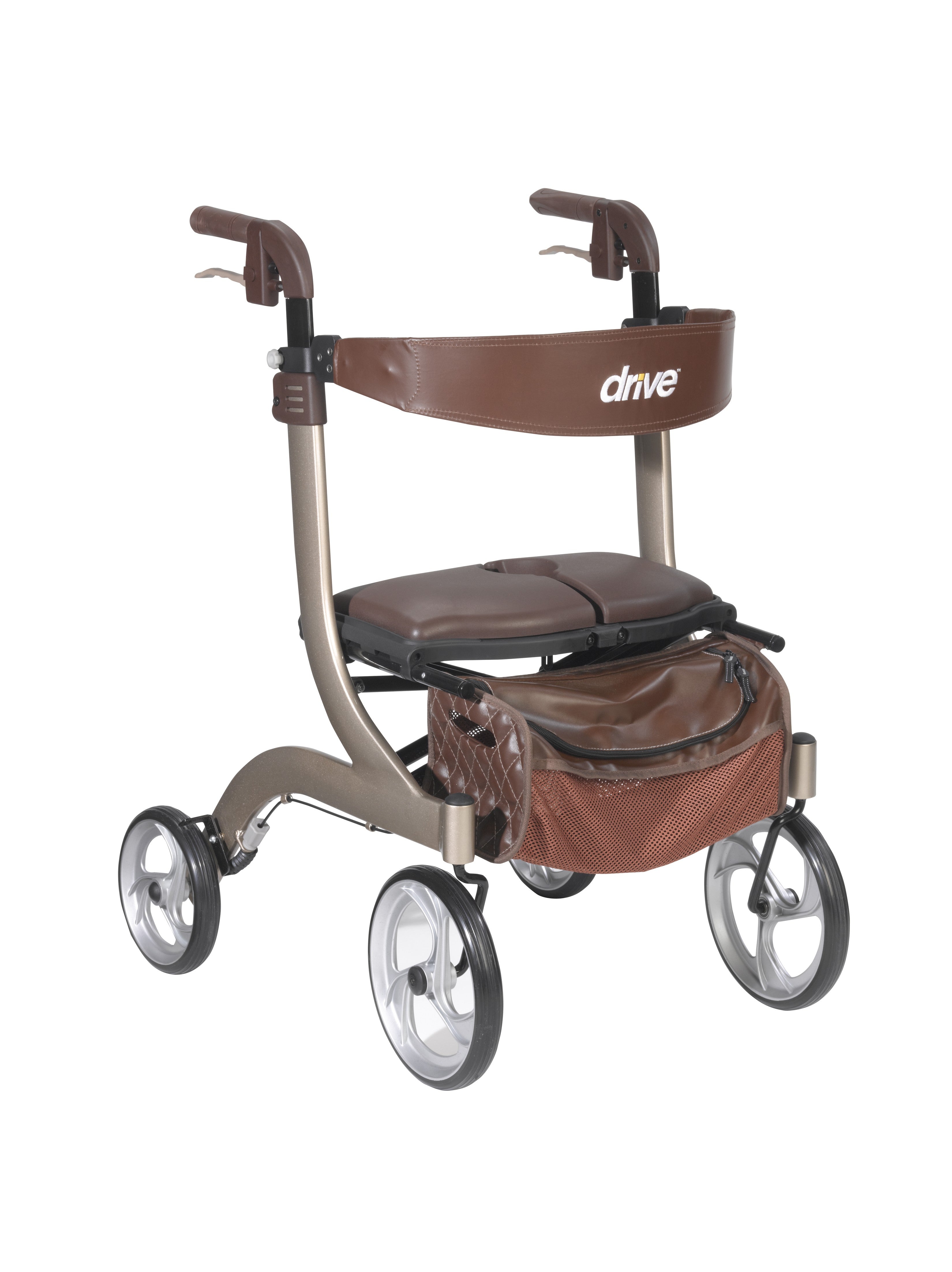 Drive Medical Nitro DLX Rollator, Firm Foam Seat - Just Walkers