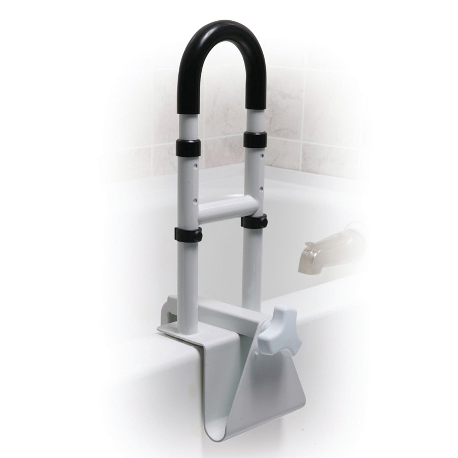 Adjustable Clamp-On Tub Rail