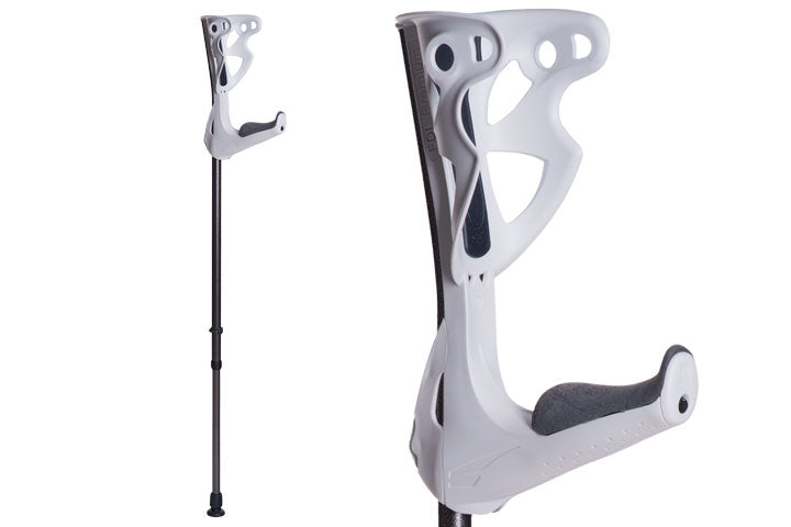 White FDI OptiComfort Forearm Crutch (Each)-White